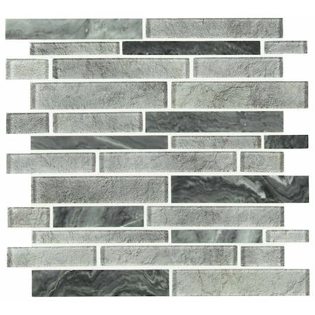 Fountain Hills Interlocking SAMPLE Multi-Surface Mesh-Mounted Mosaic Tile